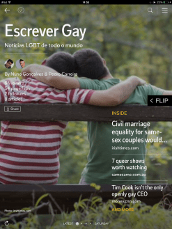 Escrever Gay - Flipboard Mag iPad
