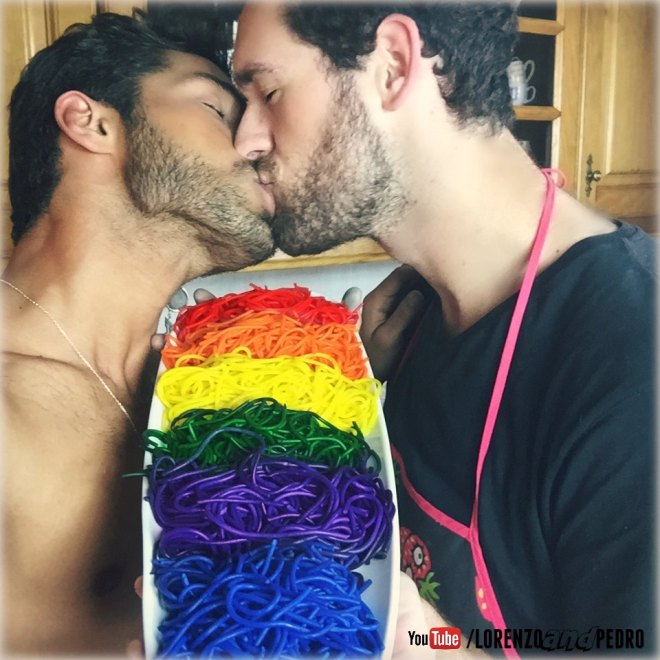 Lorenzo e Pedro PASTA RAINBOW ilga