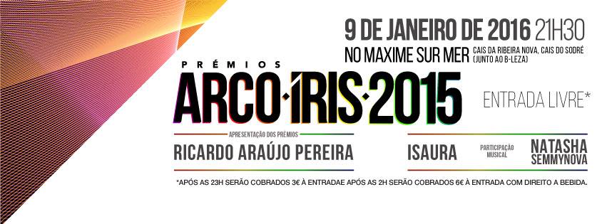 Prémios Arco-Íris 2015: Lista De Vencedores (e&nbsp;convite)