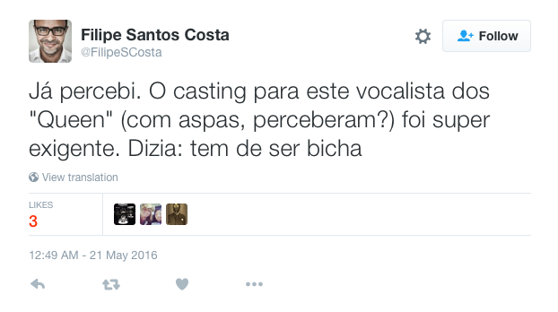 Filipe_Santos_Costa_on_Twitter___Já_percebi__O_casting_para_este_vocalista_dos__Queen___com_aspas__perceberam___foi_super_exigente__Dizia__tem_de_ser_bicha_