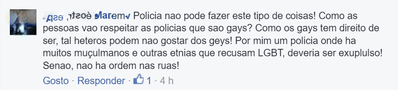 Comentário homofóbico 1