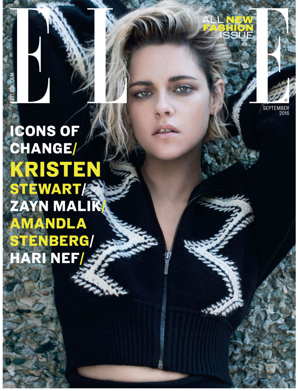 Kristen Stewart ELLE Magazine  cover LGBT Escrever Gay