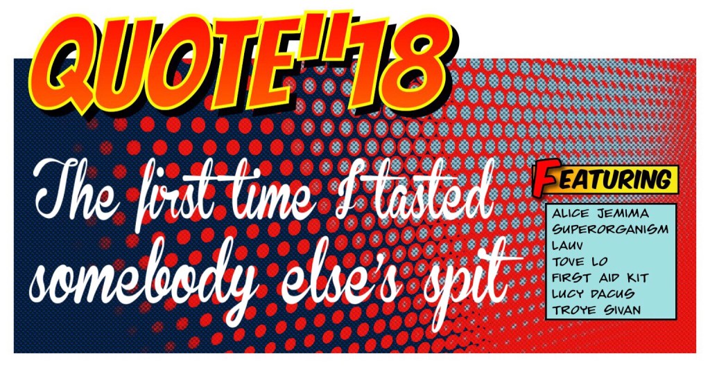 Quote”18: The first time i tasted somebody else’s&nbsp;spit