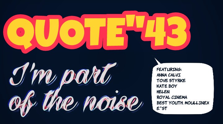 QUOTE”43: I’m part of the&nbsp;noise!