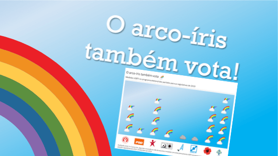 Legislativas 2019: o arco-íris também&nbsp;vota