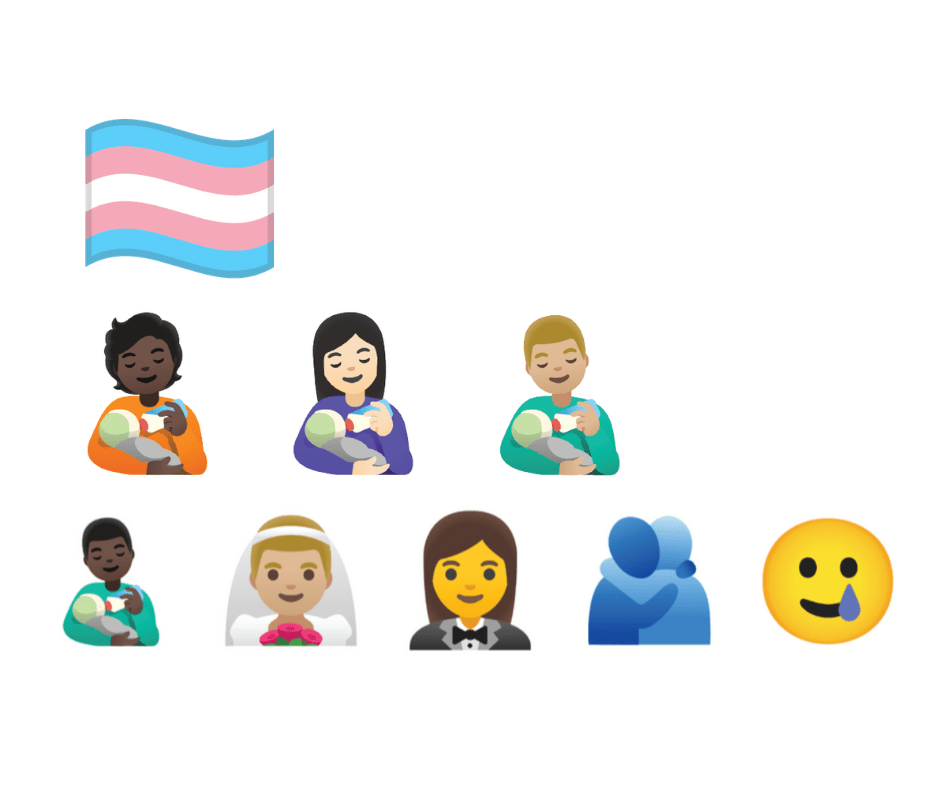 Novos emojis para Android incluem bandeira Trans e mais&nbsp;inclusão