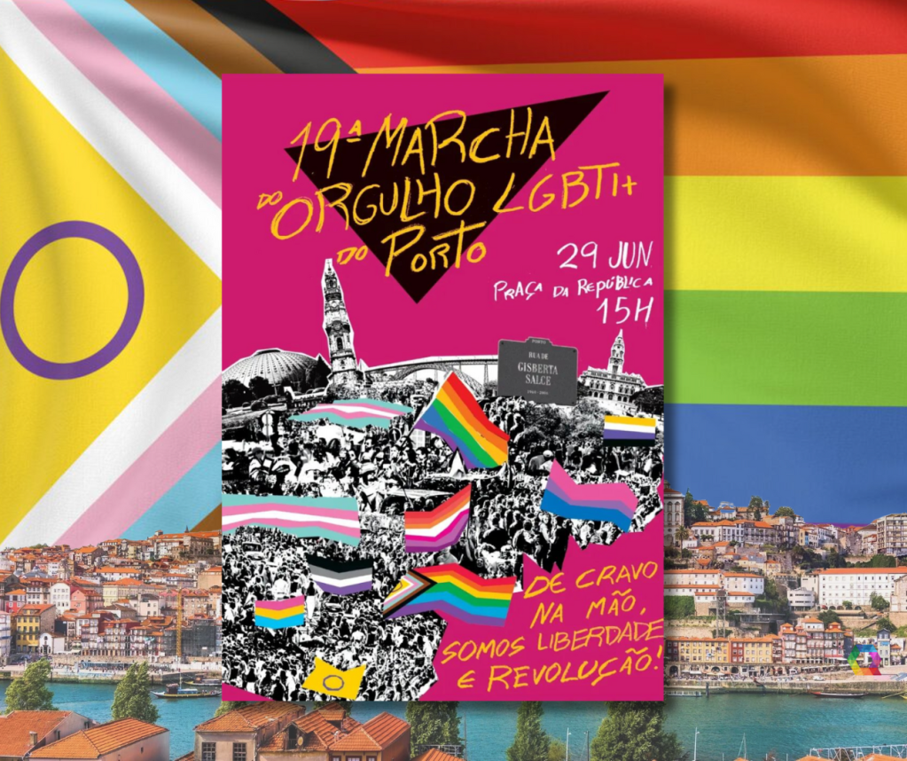 Marcha do Orgulho LGBTI+ do Porto 2024: "De cravo na mão, somos liberdade e revolução!"