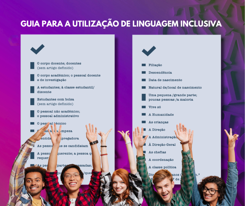 Há um novo guia para a utilização de linguagem inclusiva em meio académico: Uma ferramenta para a inclusão e o&nbsp;respeito