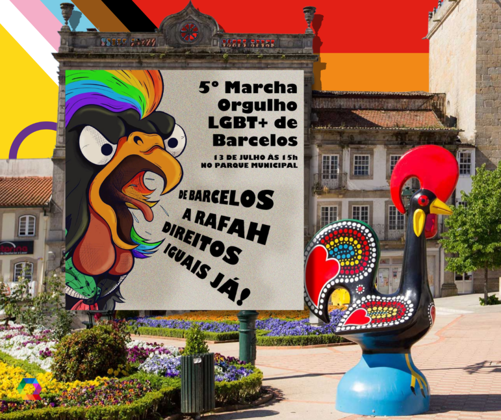 5ª Marcha do Orgulho LGBT+ de Barcelos: De Barcelos a Rafah, direitos iguais já!