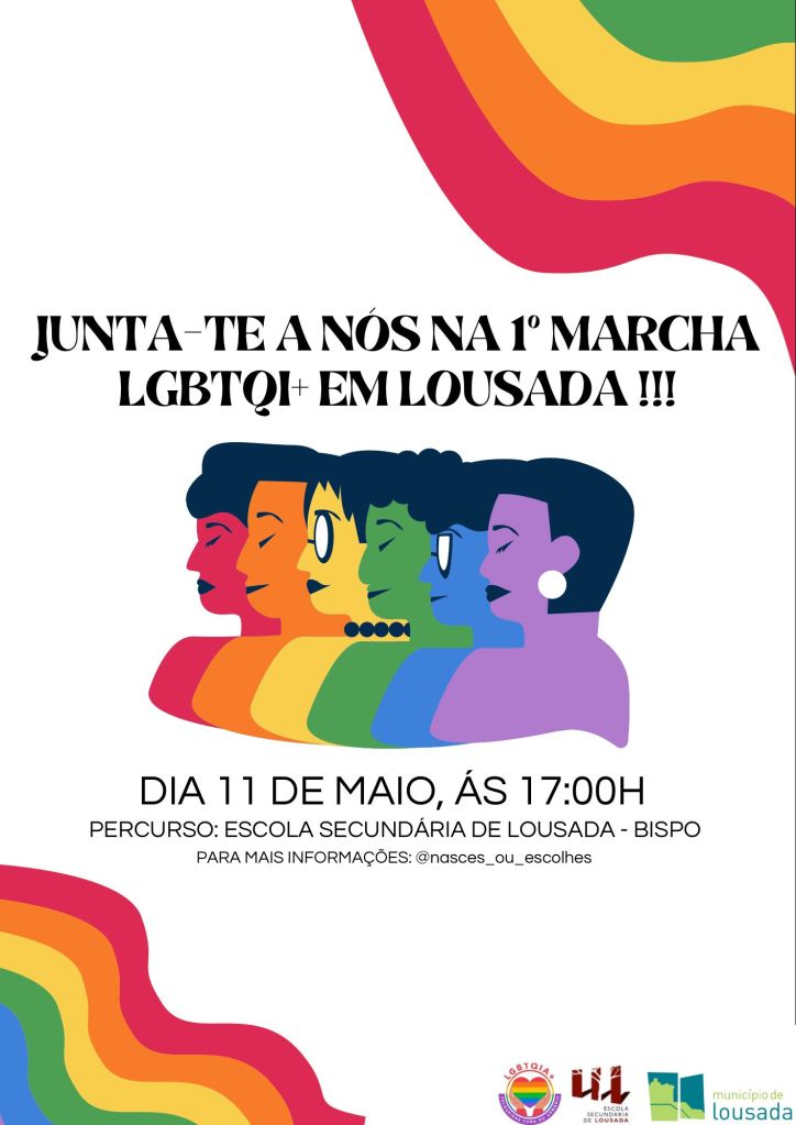 Cartaz Marcha LGBTQI Lousada 2024