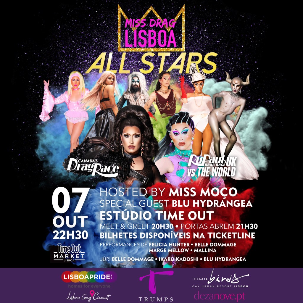 Cartaz Miss Drag Lisboa All Stars 2023
