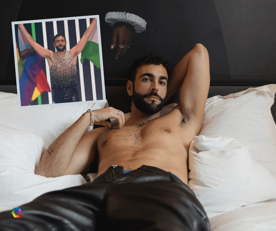 Eurovisão: Marco Mengoni leva bandeiras do Orgulho LGBTI+ e de Itália ao&nbsp;palco