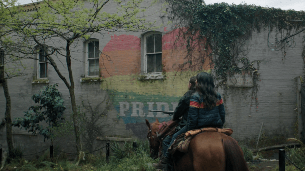 Contra o ódio, The Last Of Us insiste em amar: Por que importa a história de Ellie e Dina?

Ellie e Dani passam por um mural do Pride LGBTQ sem saber o seu significado.