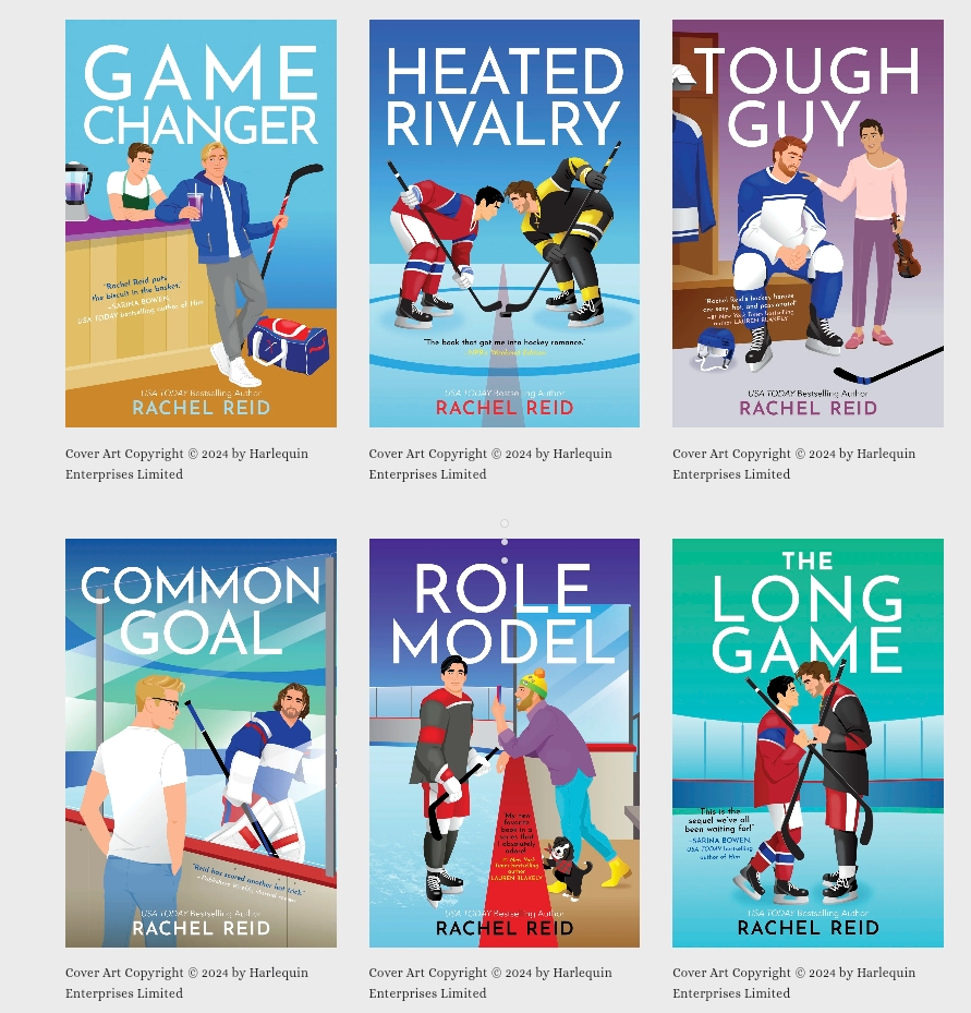 Capas de Livros Rachel Reid 